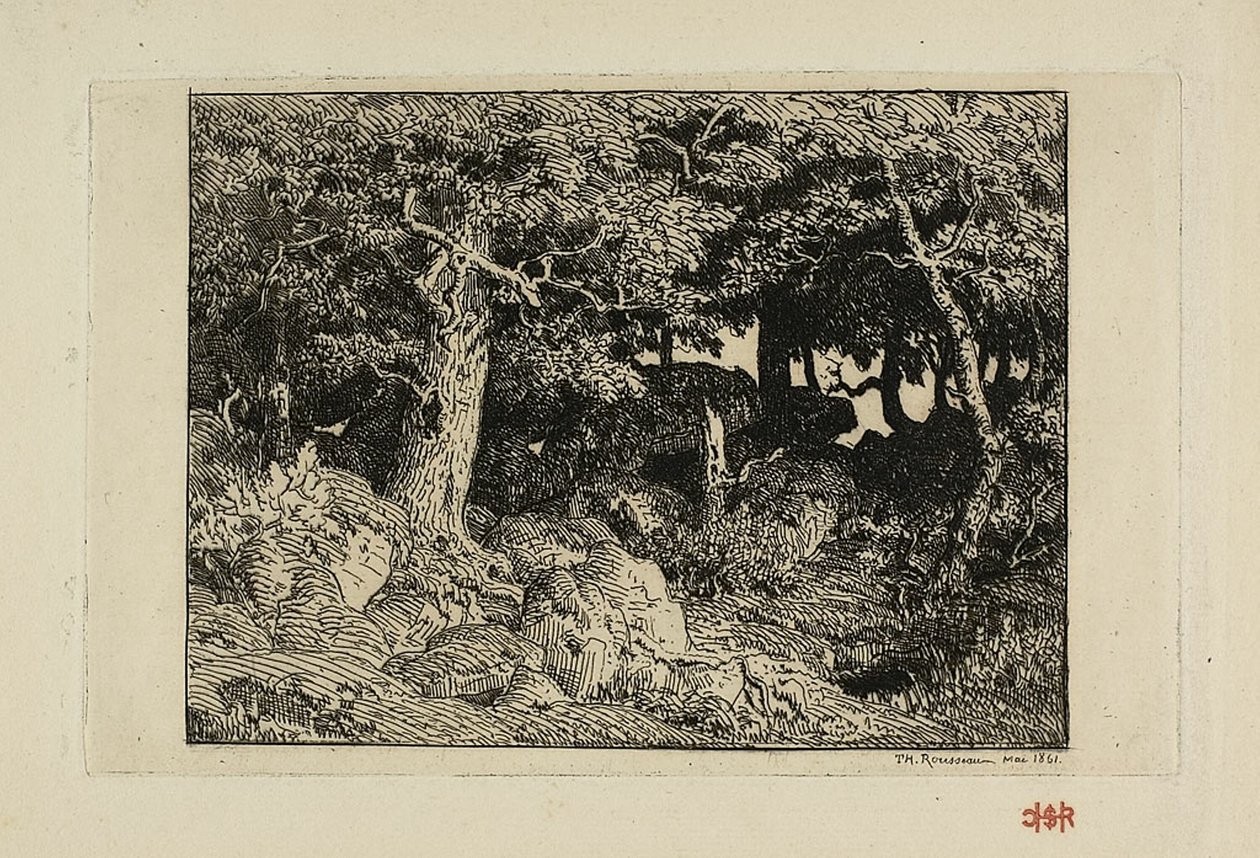 Kaya Meşeleri by Theodore Rousseau