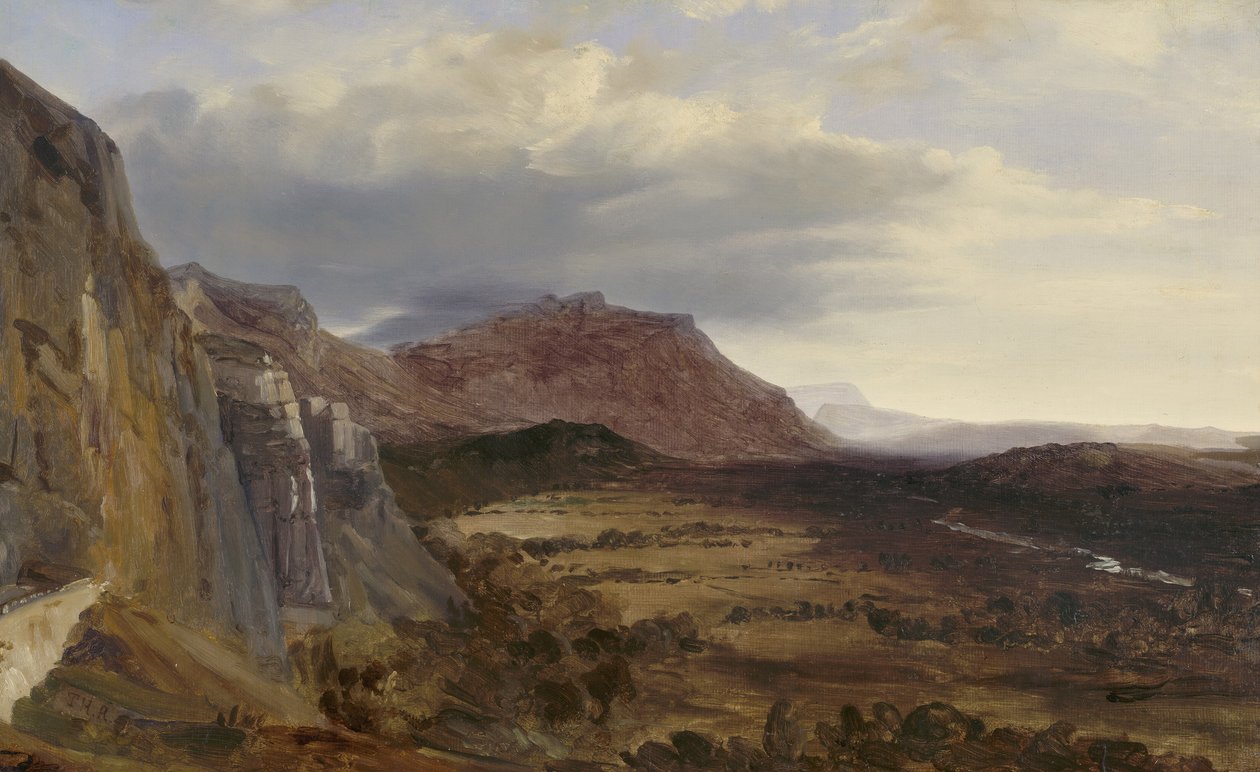 Cenevre yakınlarındaki Saleve manzarası, 1834 by Pierre Etienne Theodore Rousseau