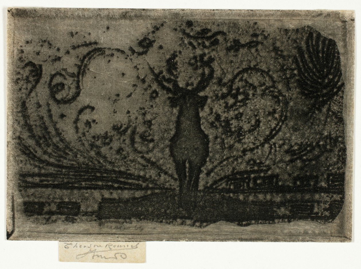 Bir Geyik, Bir Çalışma by Theodore Roussel