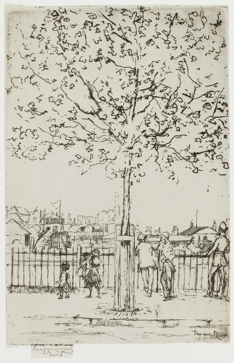 Chelsea Embankment, Haziran, 17:00, 1889 by Theodore Roussel