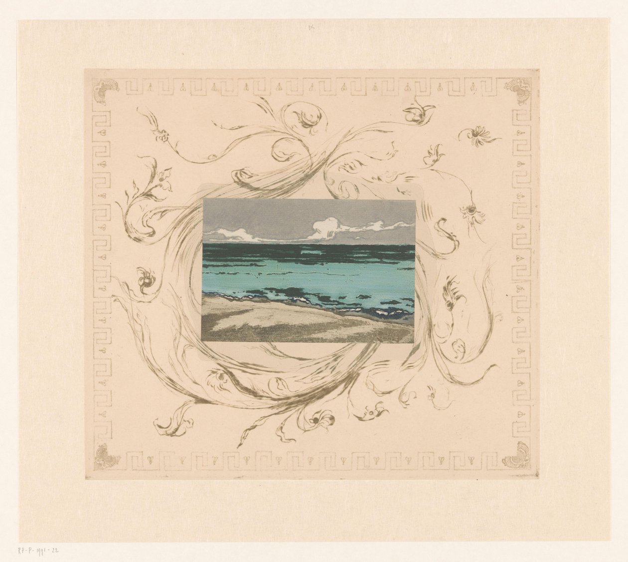 Bognor Regis'te deniz manzarası Bognor'da deniz by Theodore Roussel