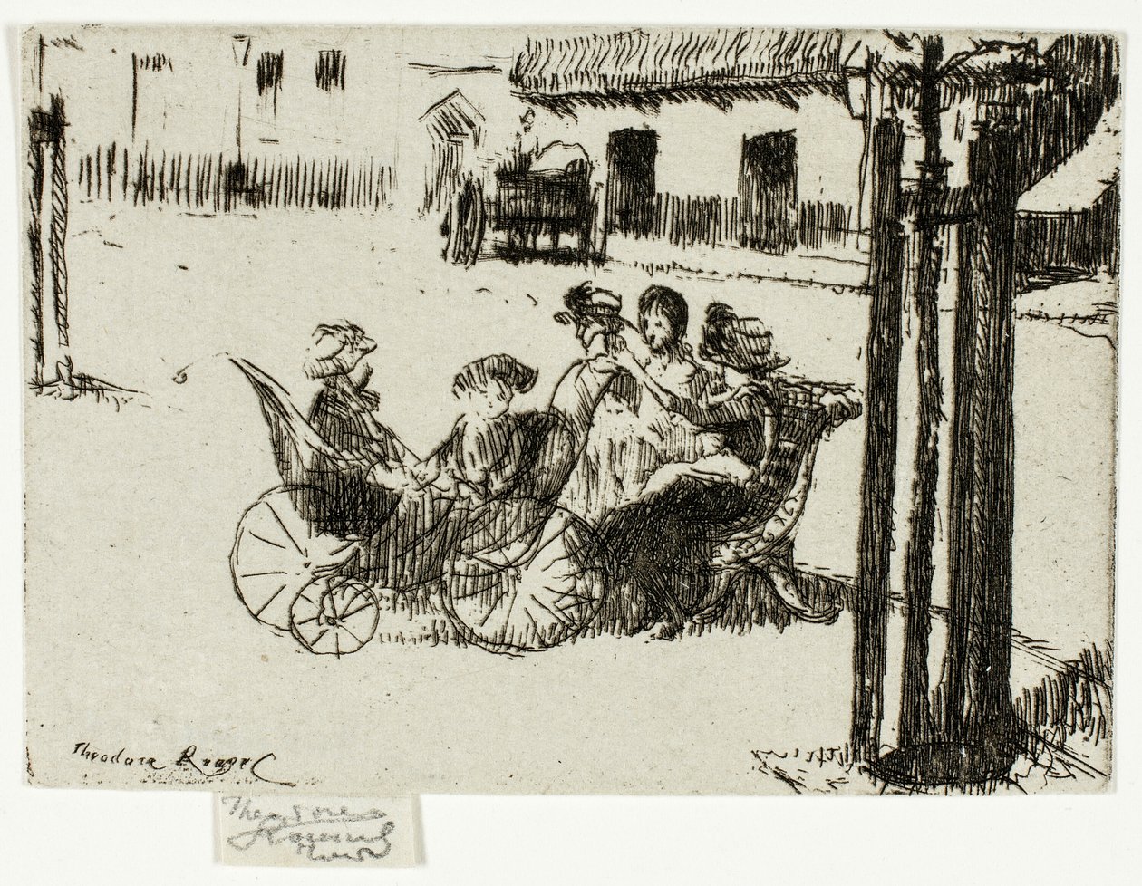 Küçük Kızlar ve Bebek Taşıyıcıları, Chelsea Dolgusu by Theodore Roussel