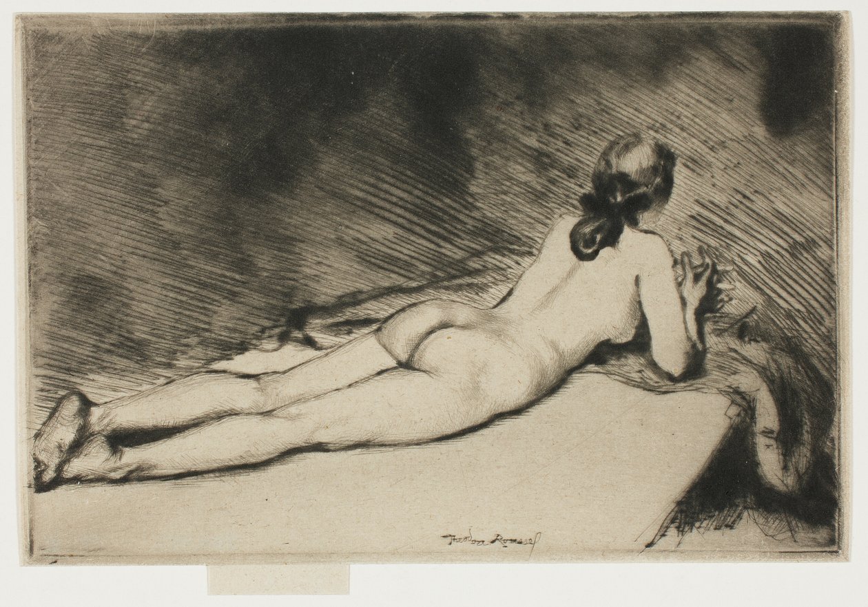 Çıplak Şekil Yatarken by Theodore Roussel
