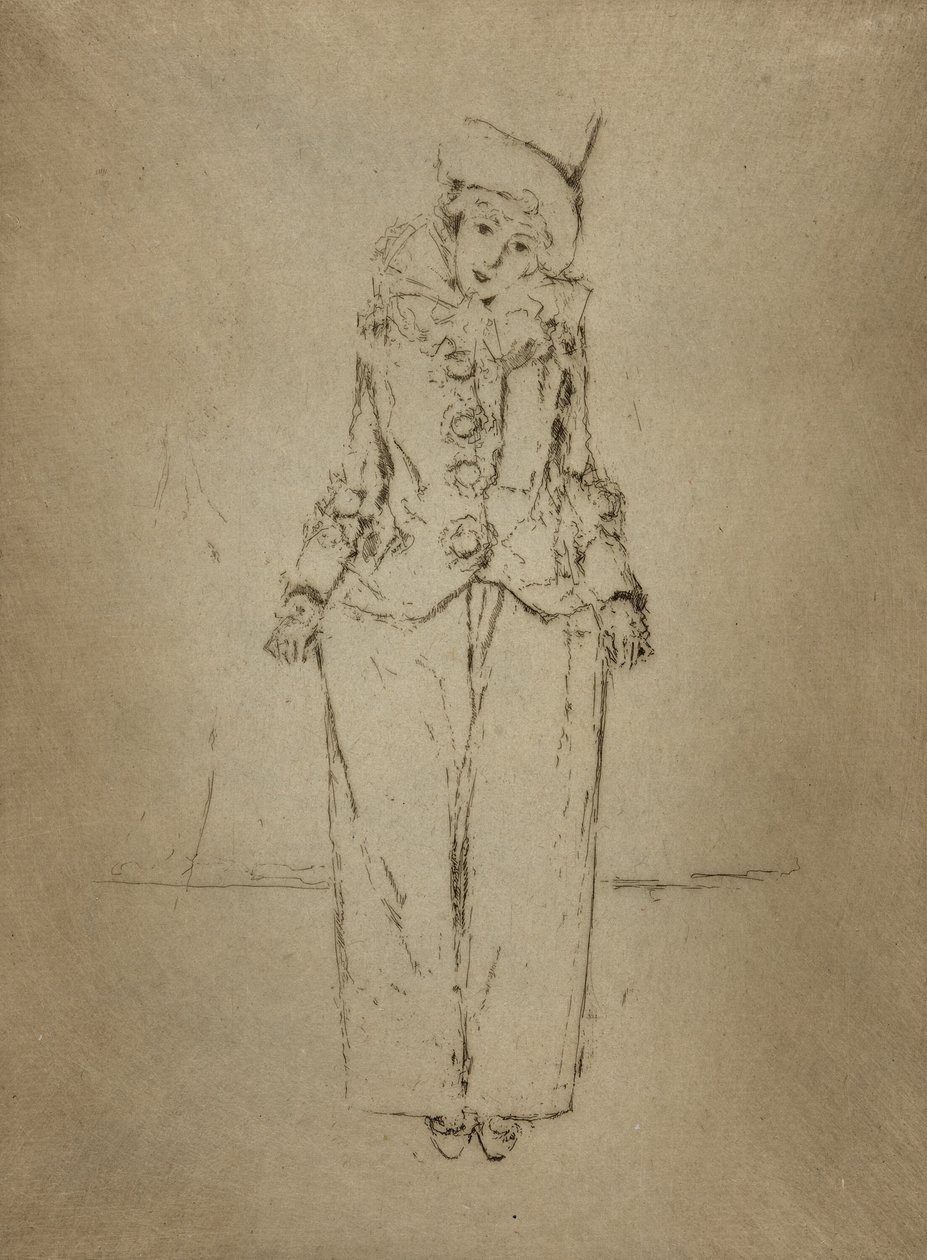 Pierrot en Pied, Lady A.C. by Theodore Roussel