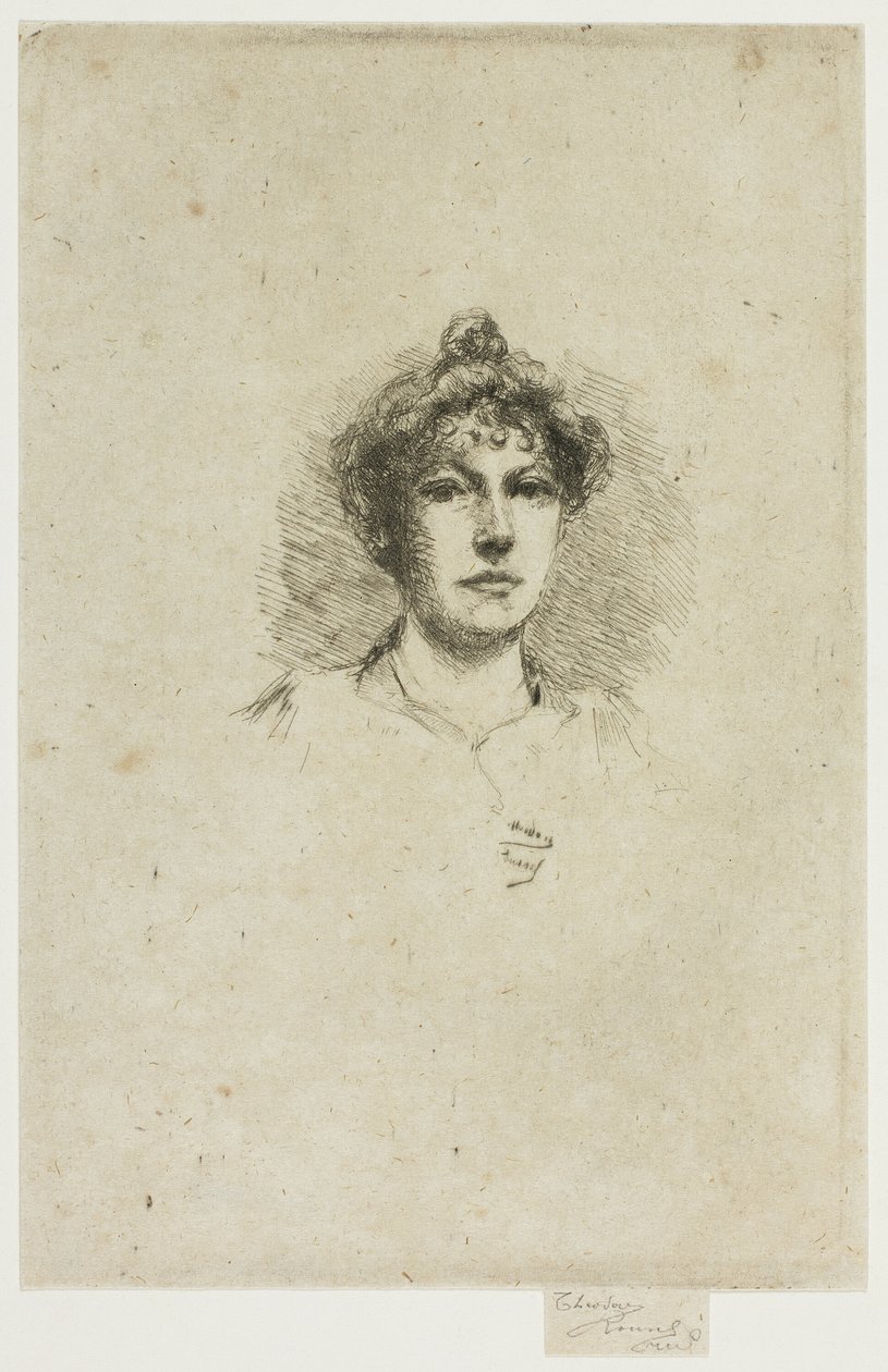 Bayan Edith Austin'in Portresi by Theodore Roussel
