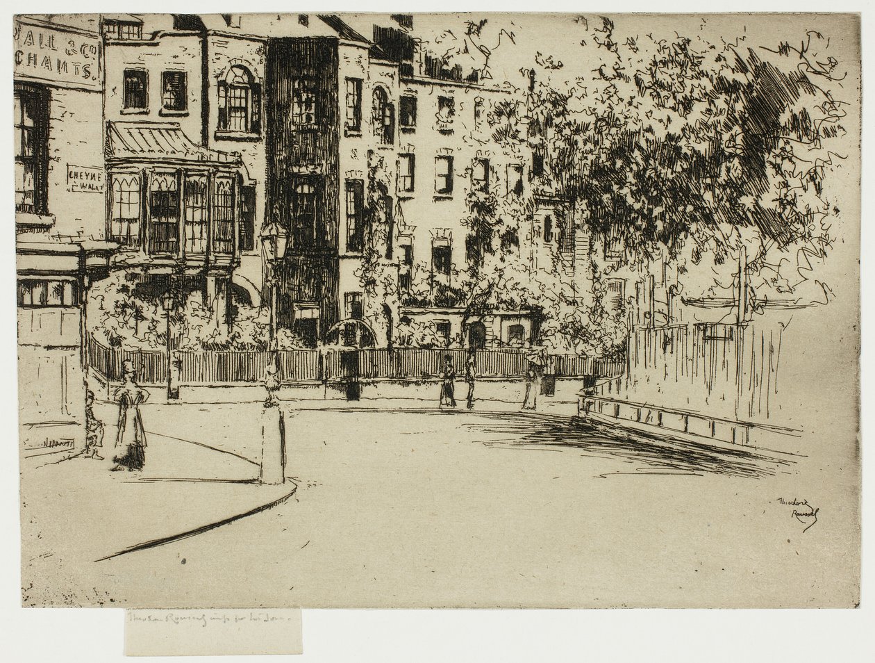 Cheyne Walk Köşesi, Chelsea by Theodore Roussel