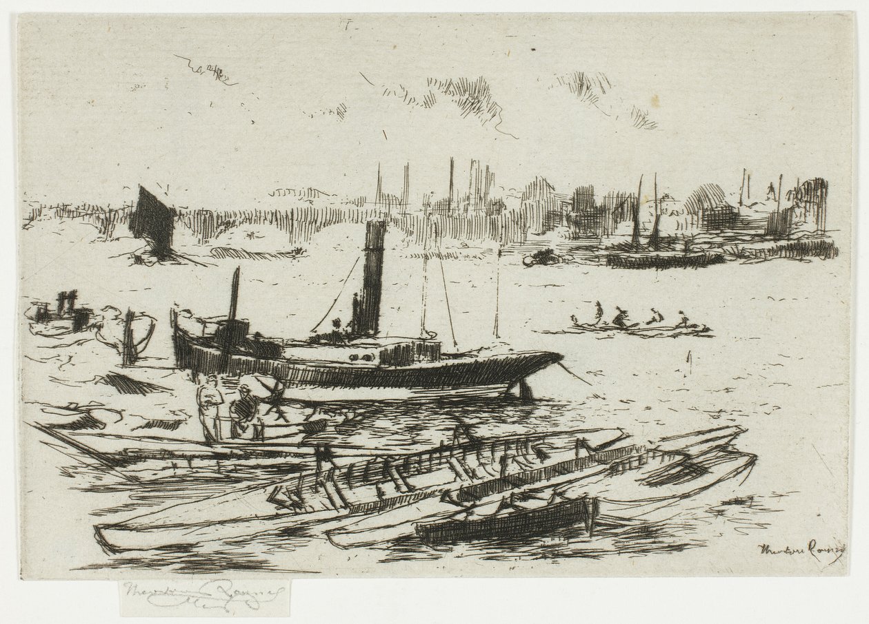 Steam Lansmanı, Chelsea Embankment by Theodore Roussel
