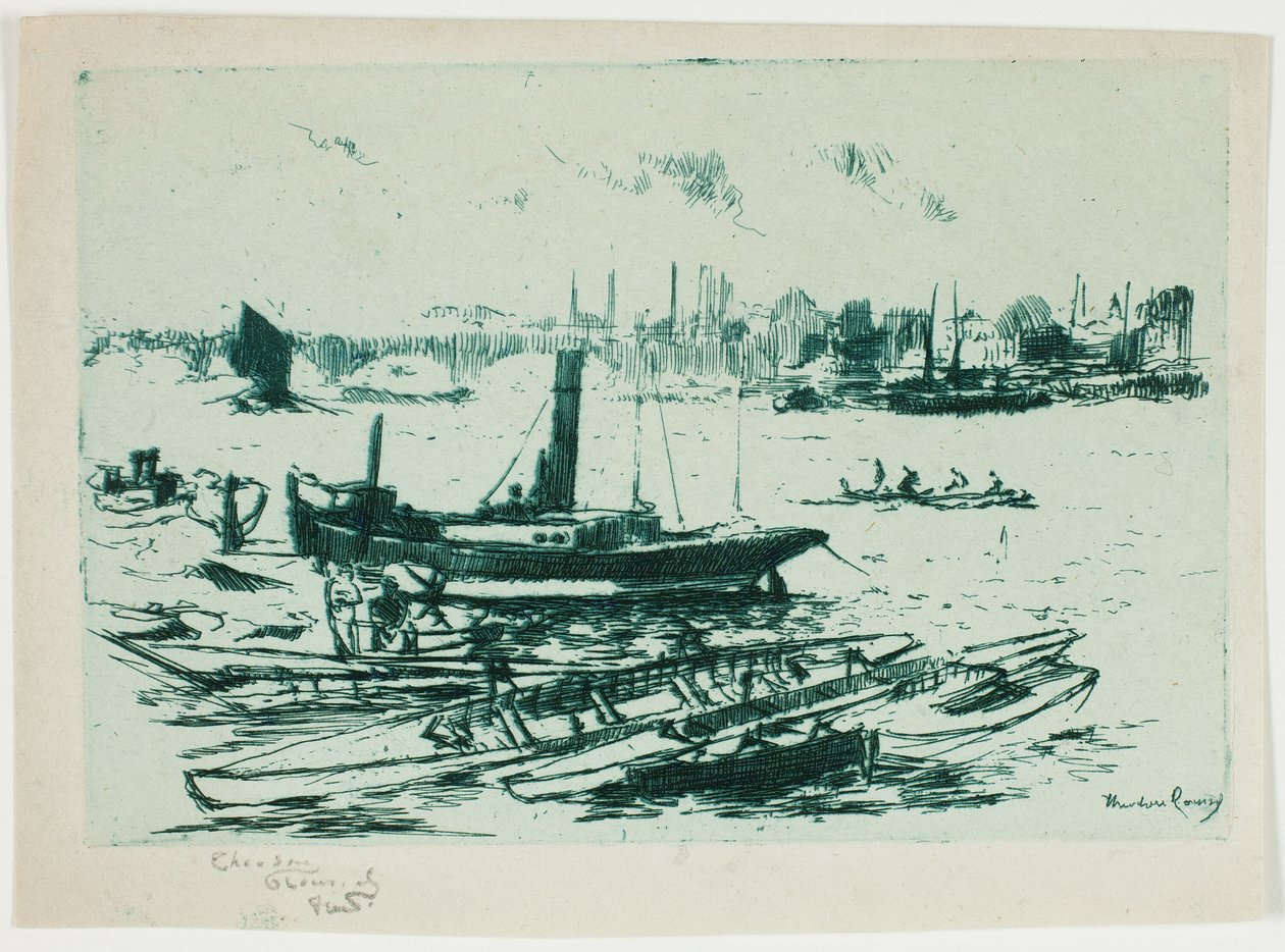 Steam Lansmanı, Chelsea Embankment by Theodore Roussel