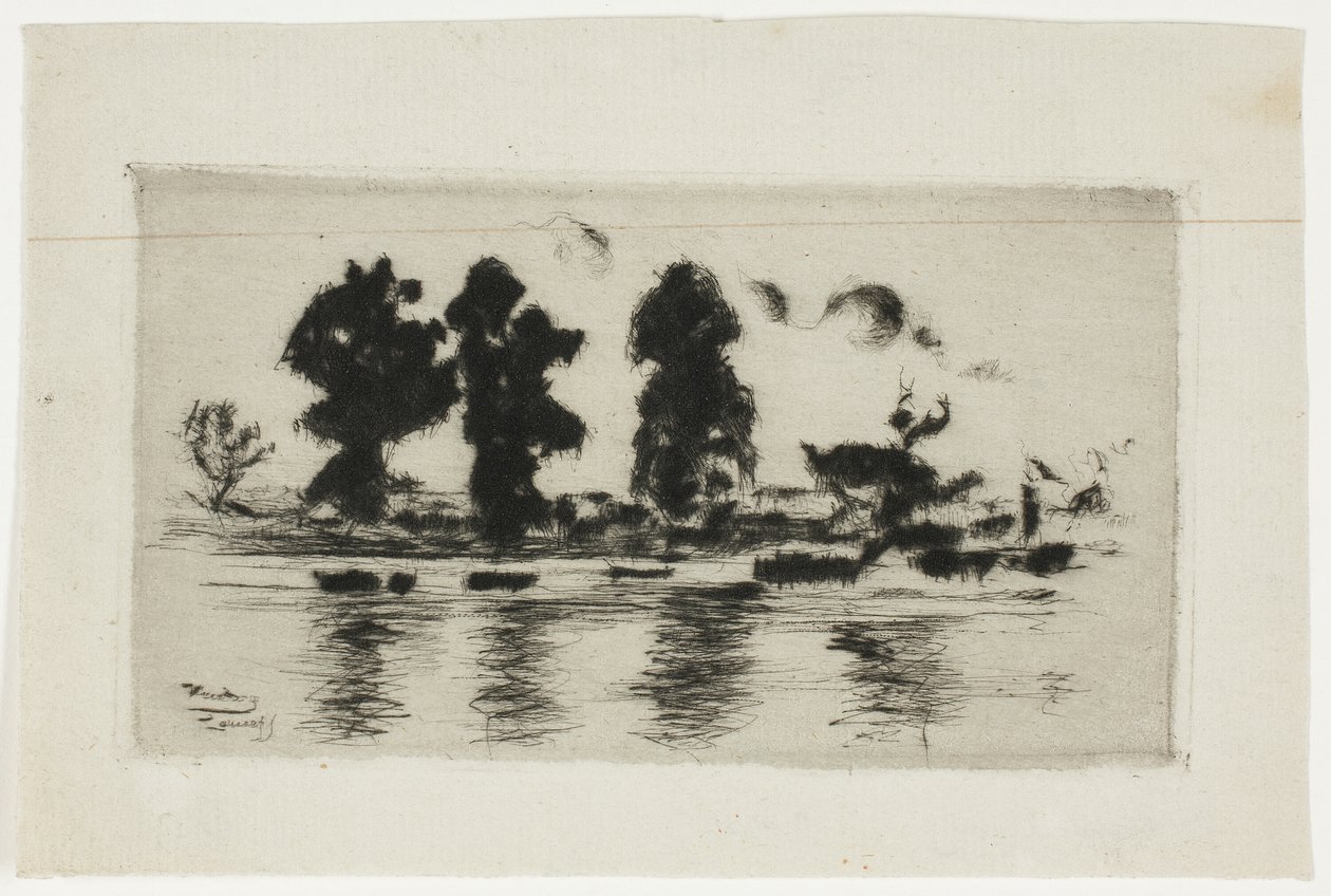 Thames, Akşam by Theodore Roussel