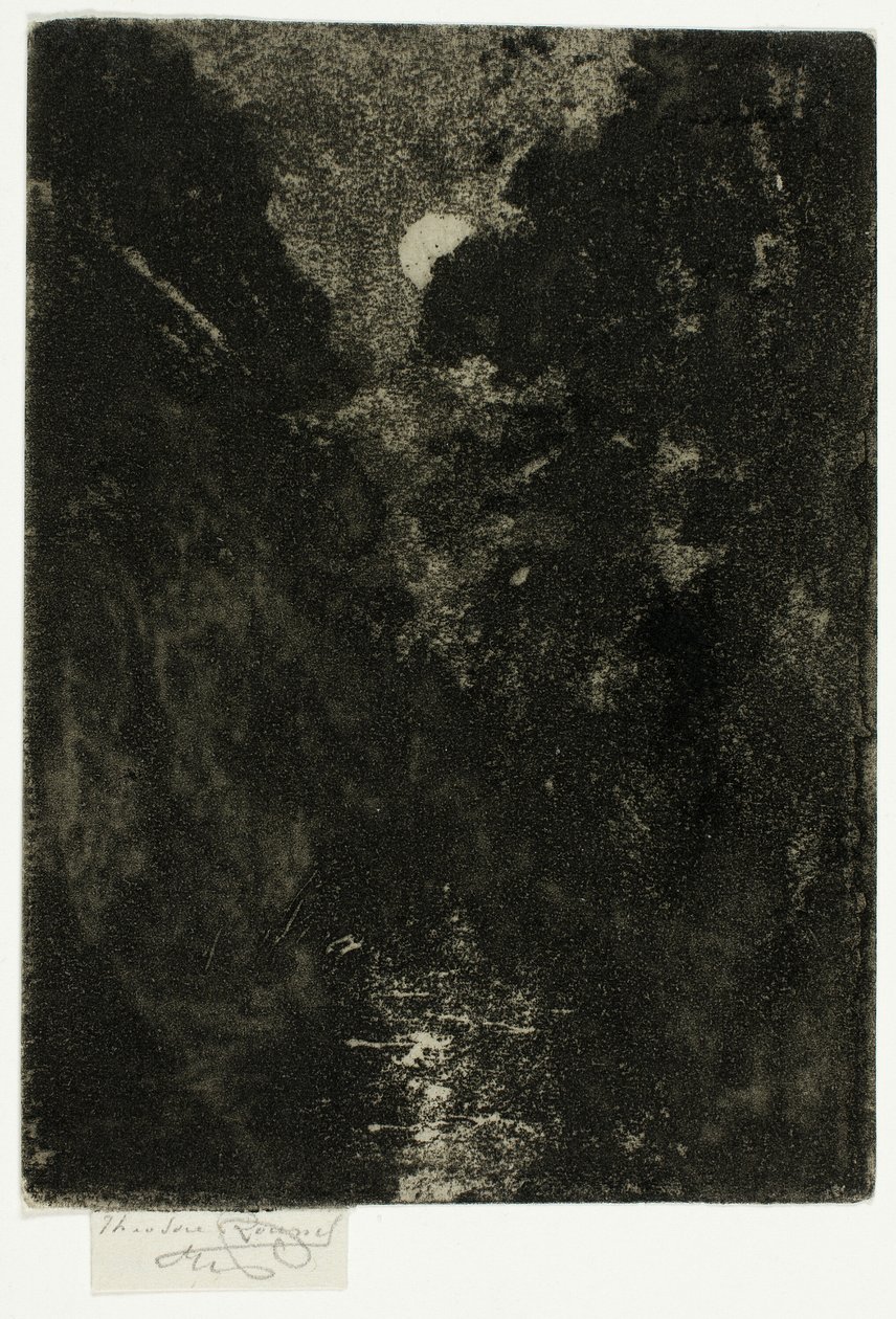 Ay Işığında Ağaçlar by Theodore Roussel