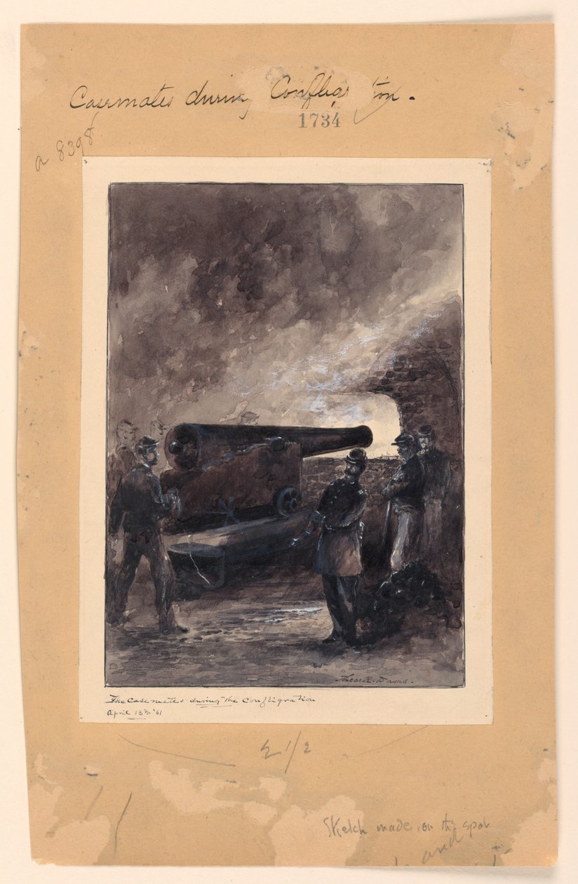 Yangın Sırasında Bir Kazamat Silahı by Theodore Russell Davis