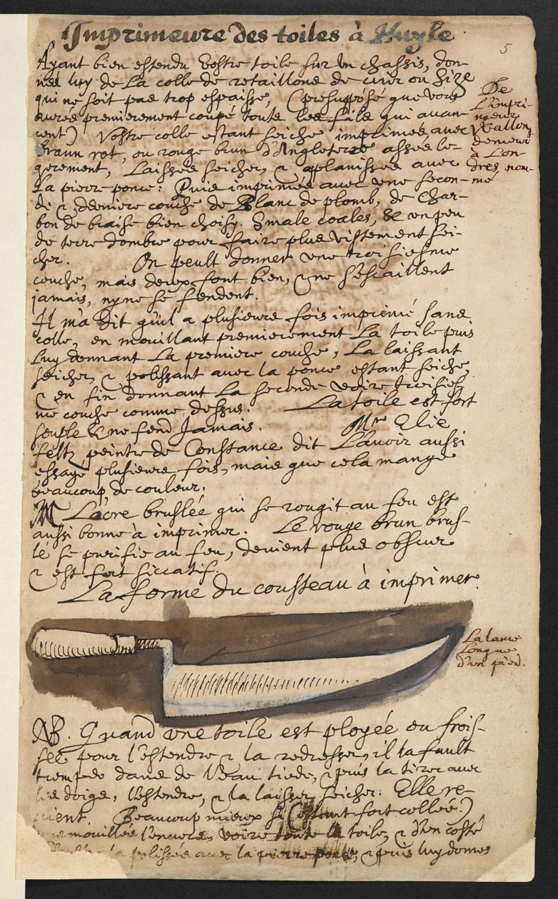 Hazırlama bıçağı (resim) by Theodore Turquet de Mayerne