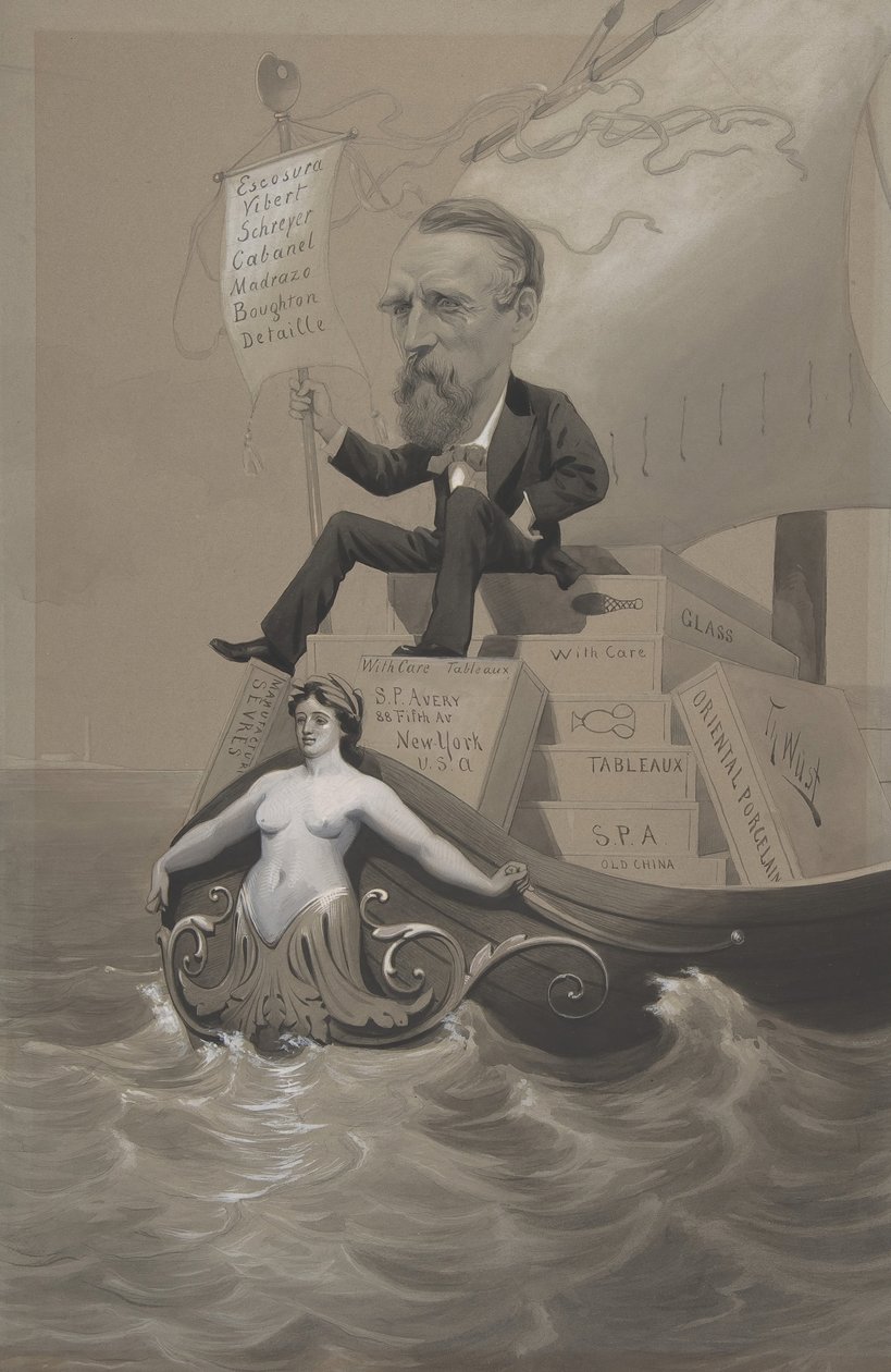 Samuel P. Avery Hazinelerini Denizin Ötesinde Taşırken, yakl. 1875-80. by Theodore Wust