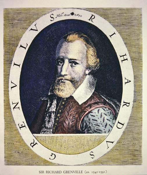 Sir Richard Grenville (renkli taş) by Theodore de (after) Bry