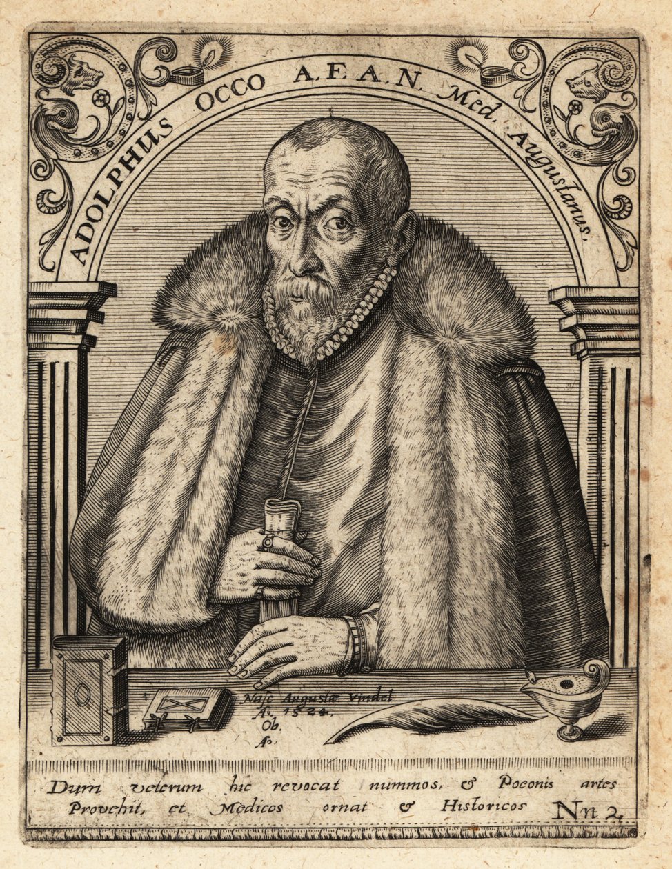 Adolf Occo, doktor by Theodore de Bry