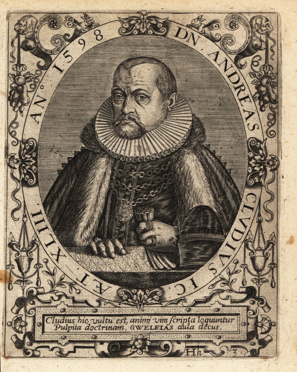 Andreas Cluten, Alman hukukçu by Theodore de Bry