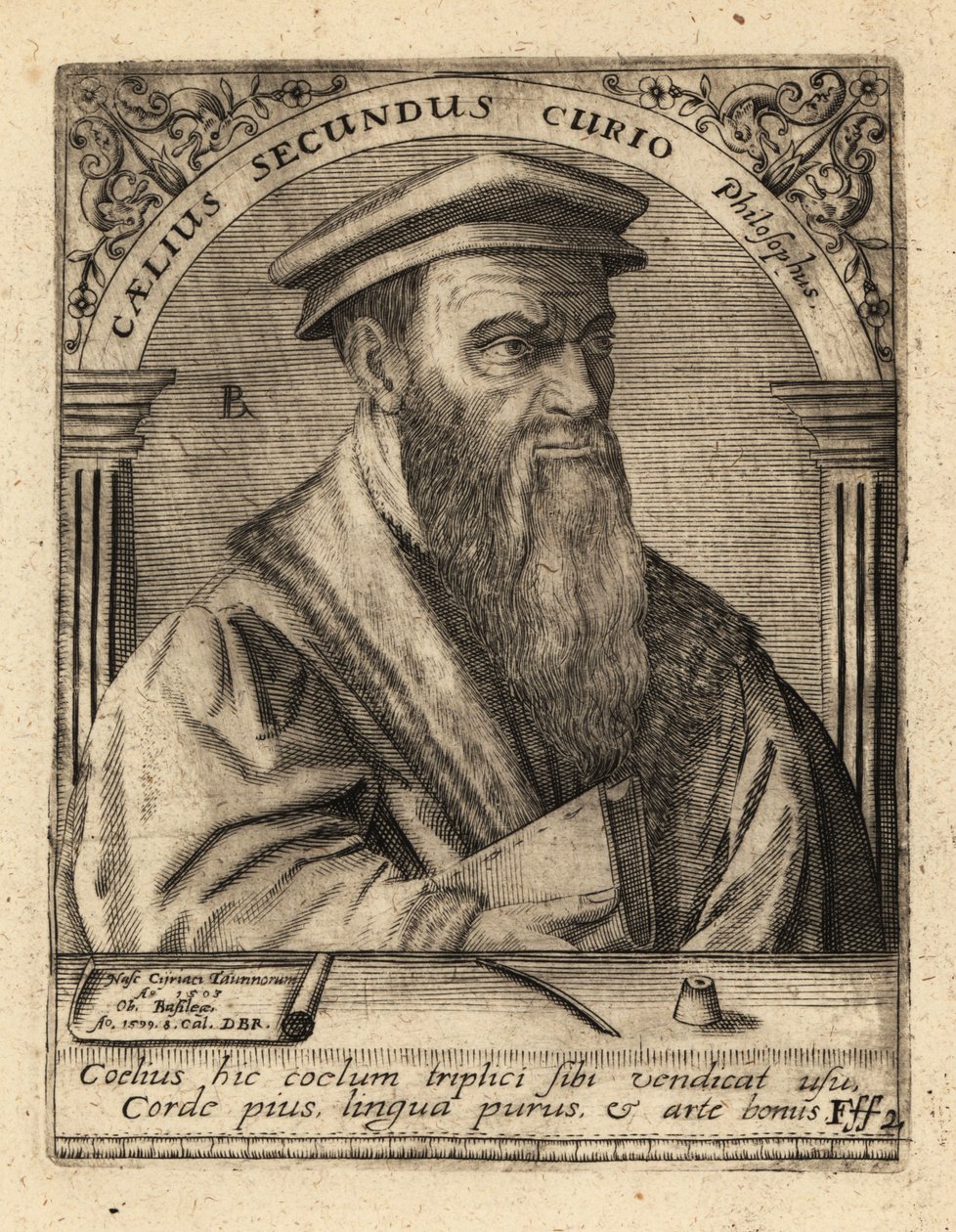 Celio Secondo Curio, İtalyan hümanist by Theodore de Bry