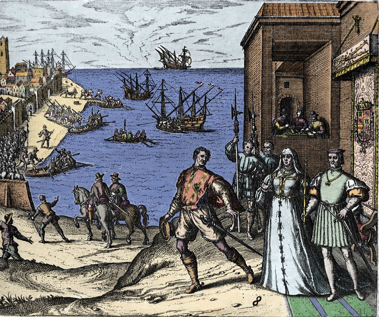Christopher Columbus ve Pinzon kardeşler, Yeni Dünya için 03/08/1492