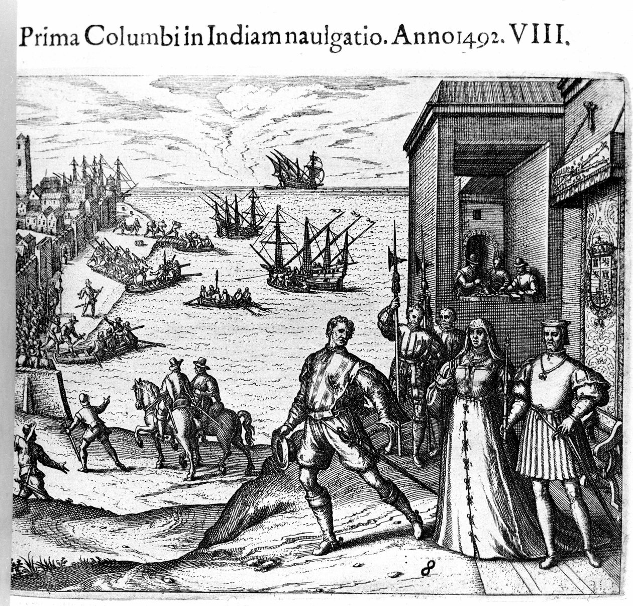 Christopher Columbus ve Pinzon kardeşler, Yeni Dünya için 03/08/1492