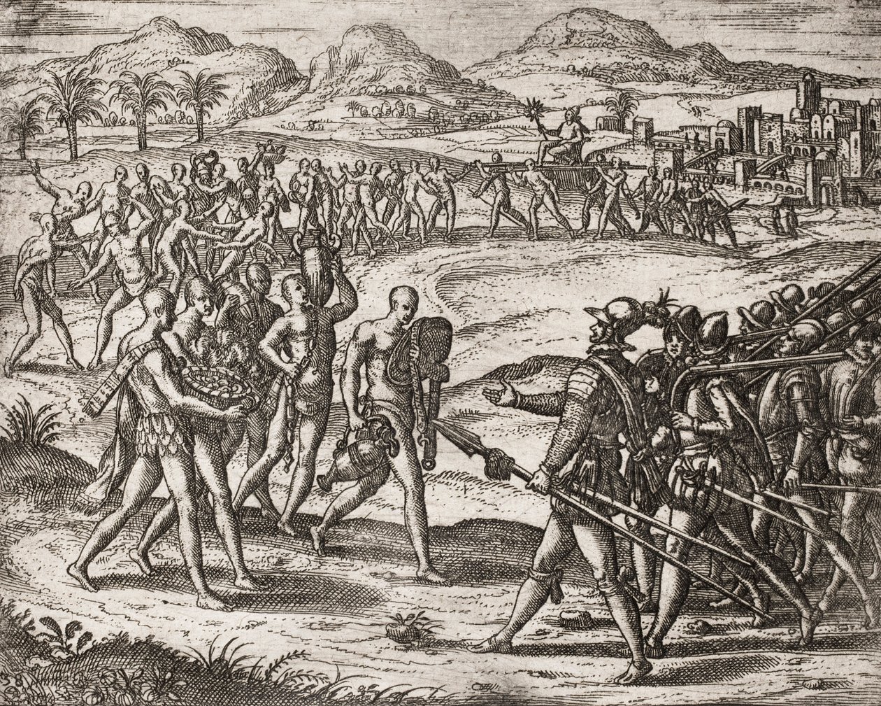 İspanyol yerleşimciler tarafından Kızılderililere uygulanan suçların tanımı - Conquistadors