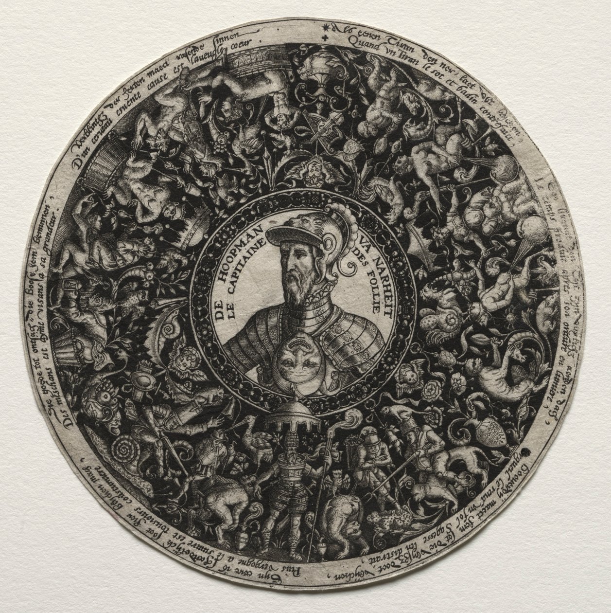 Madalyonlu yemek tasarımı, c. 1558. by Theodore de Bry