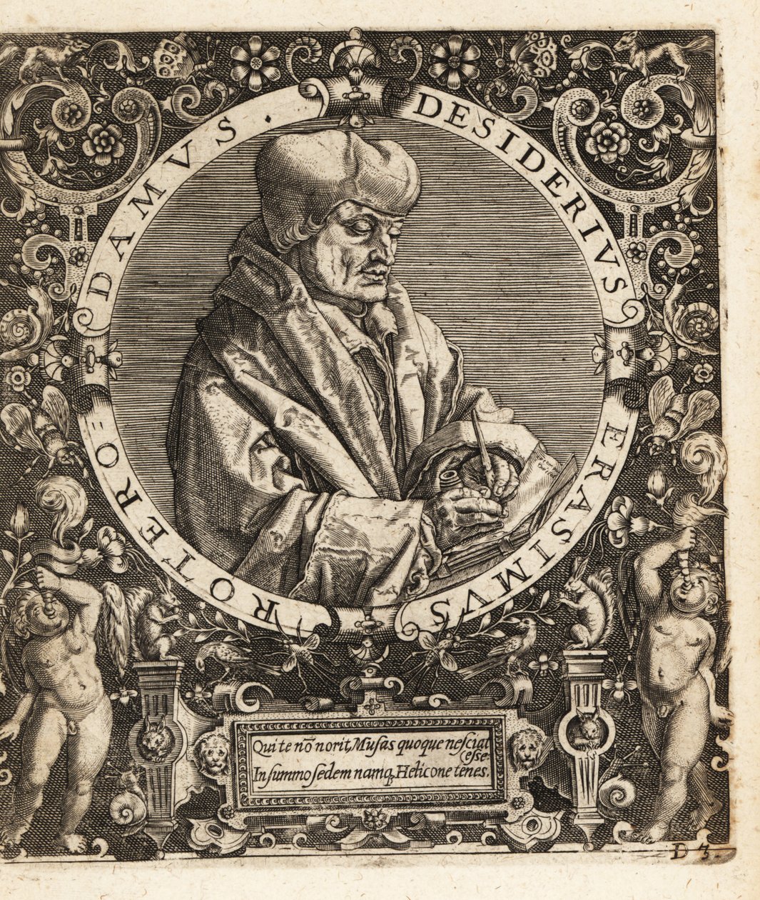 Rotterdam Erasmusu by Theodore de Bry