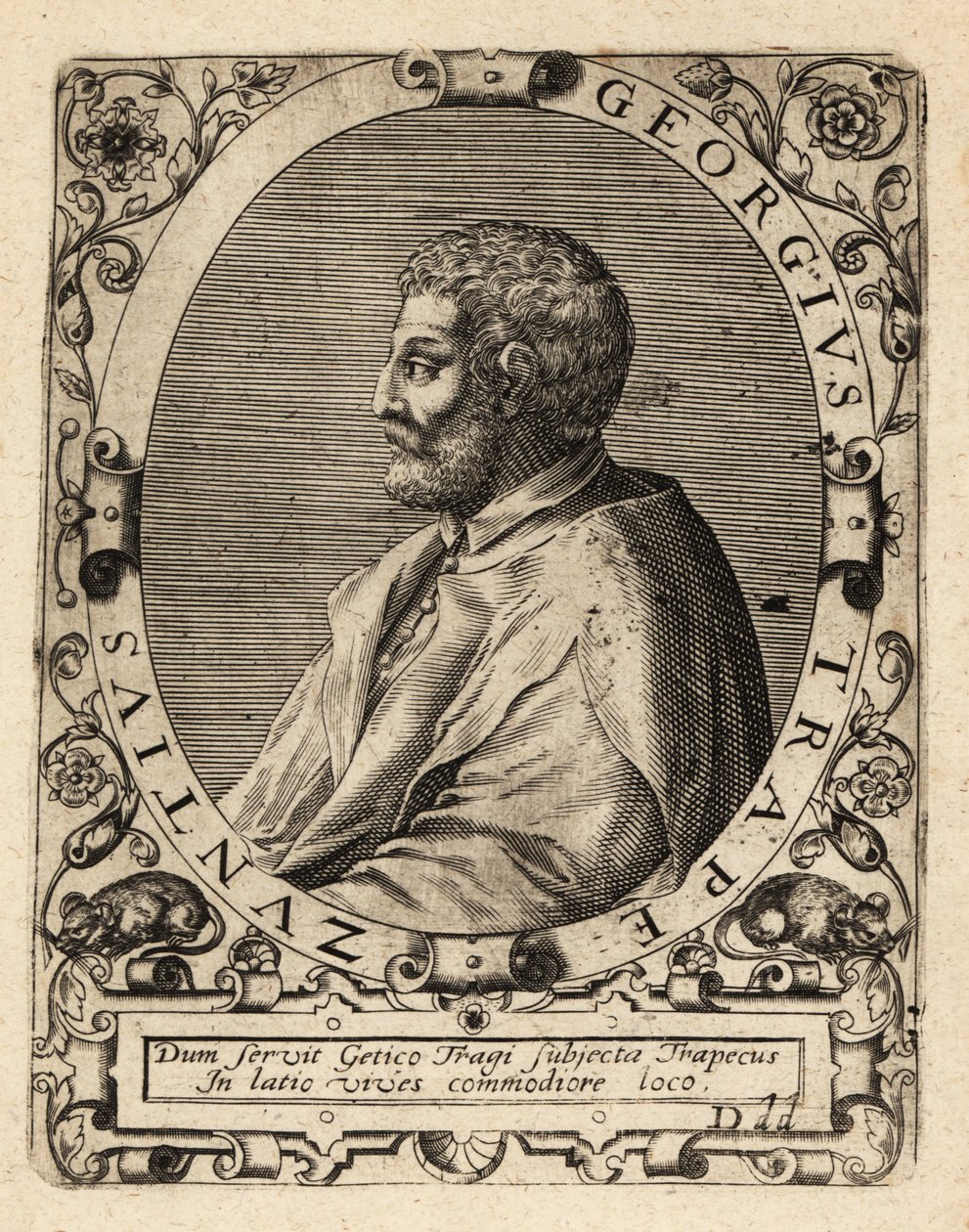 Trabzonlu George, Yunan filozof. by Theodore de Bry