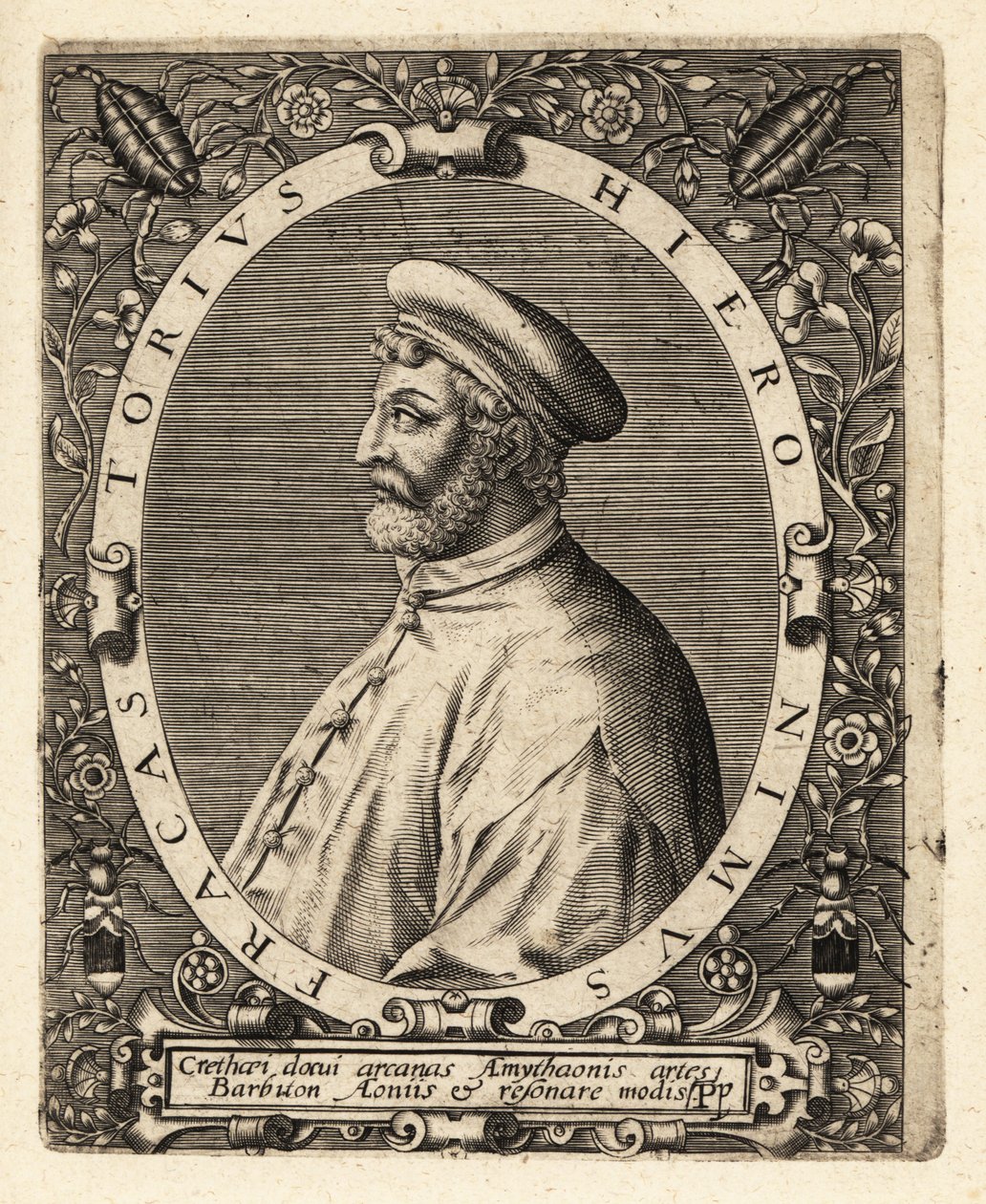 Girolamo Fracastoro, İtalyan doktor by Theodore de Bry