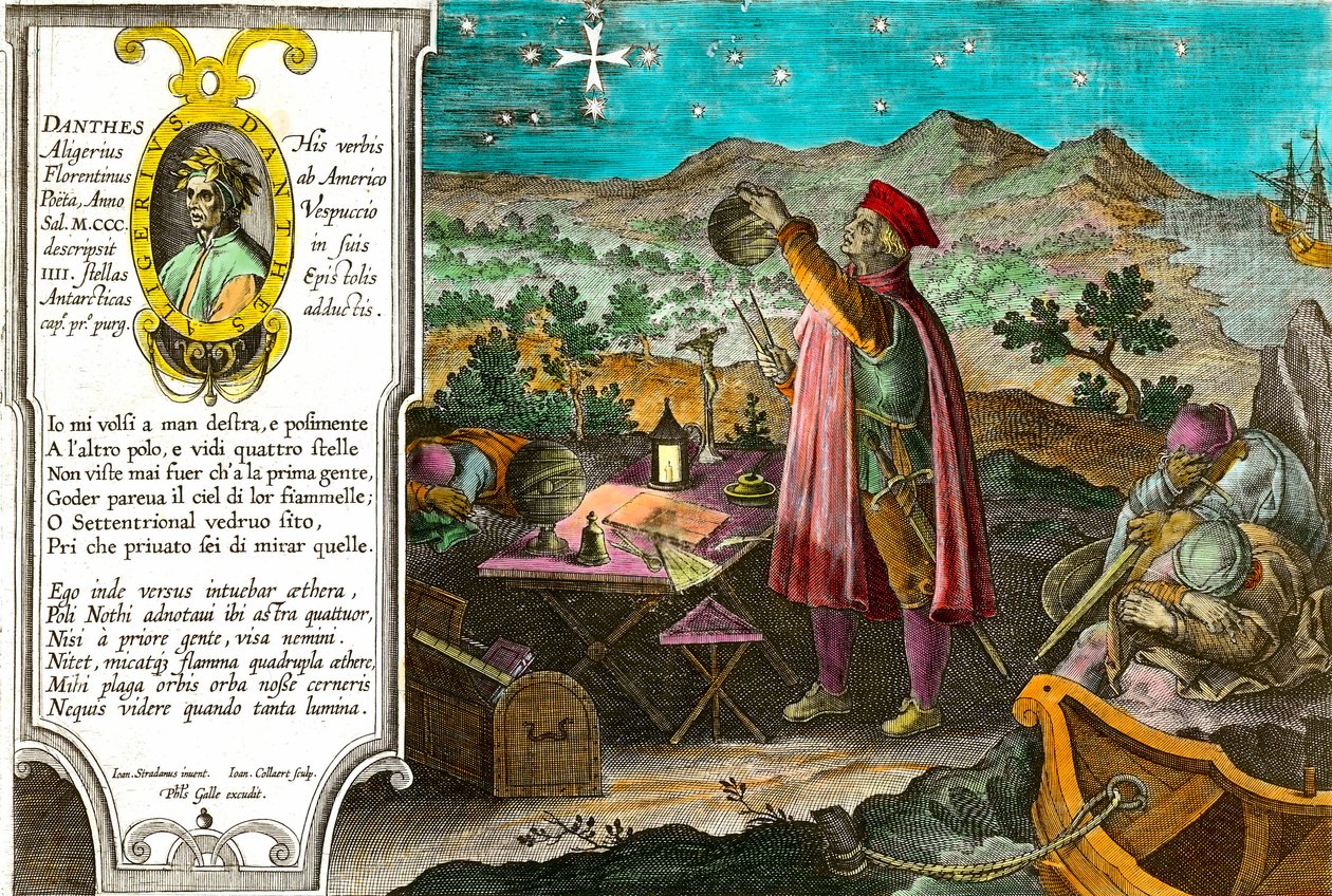 Amerika Tarihi: Amerigo Vespucci (Americus Vespuccius) (1451/1454-1512), İtalyan tüccar ve denizci, Güney Haçı