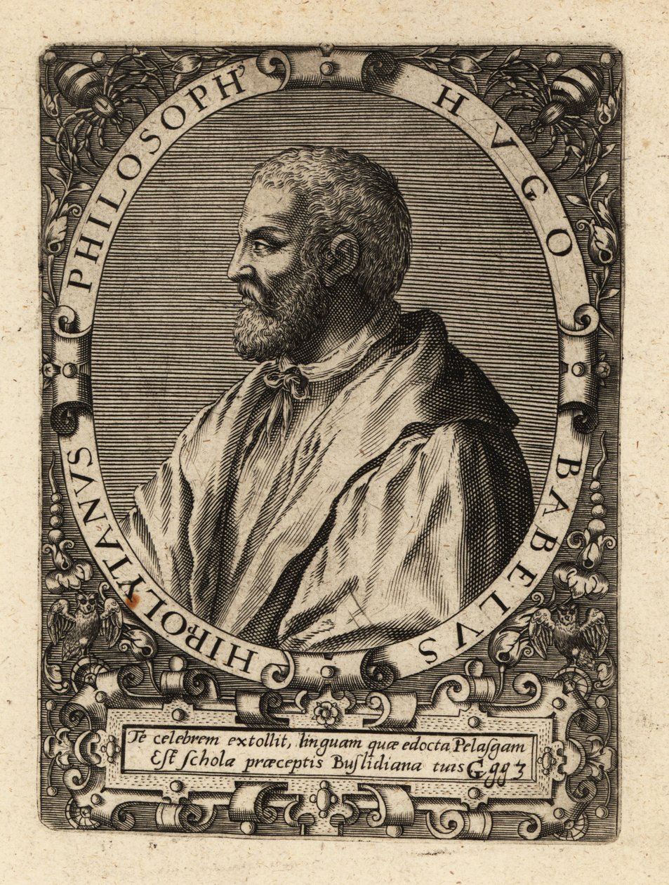Hugues Babet, Fransız filozof. by Theodore de Bry