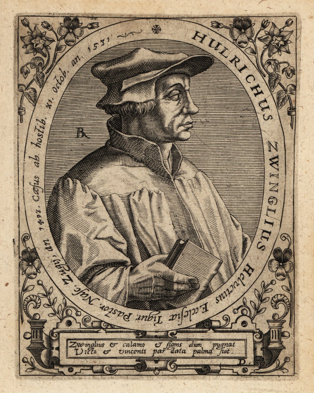 Huldrych Zwingli by Theodore de Bry