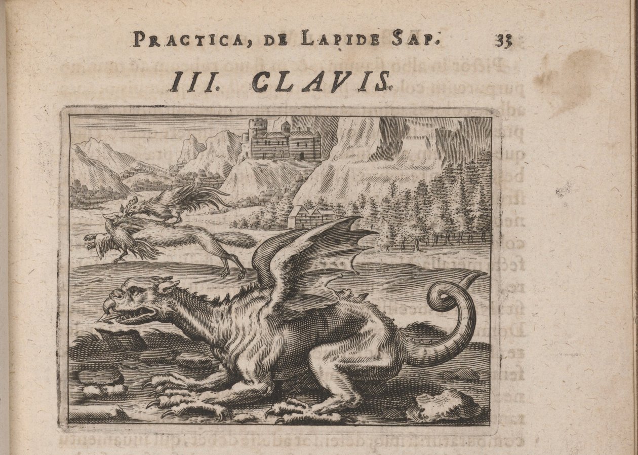 Tripus Avrevs için illüstrasyon, yani seçkin kimyagerlerin üç incelemesi.., 1618 by Theodore de Bry