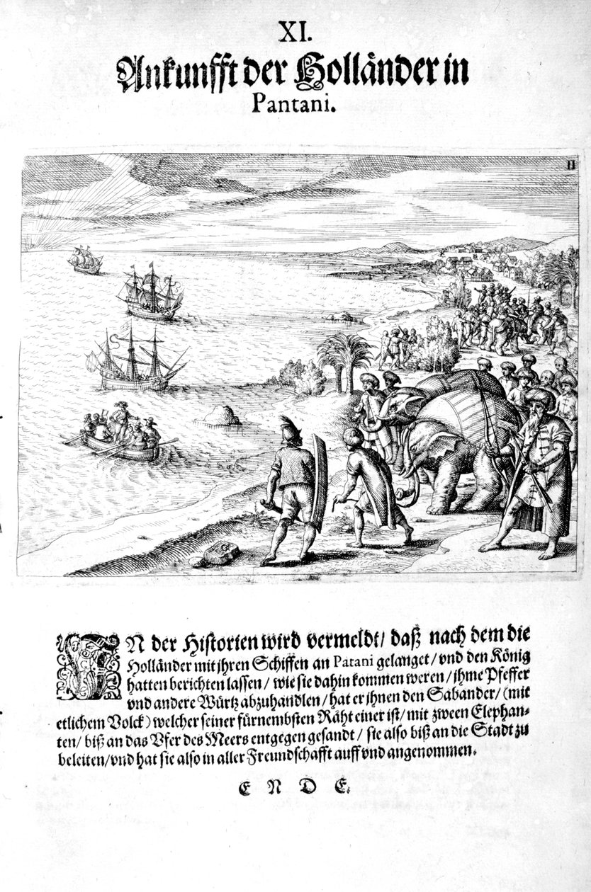 Koramiral Sebold tarafından işgal, 1606 by Theodore de Bry