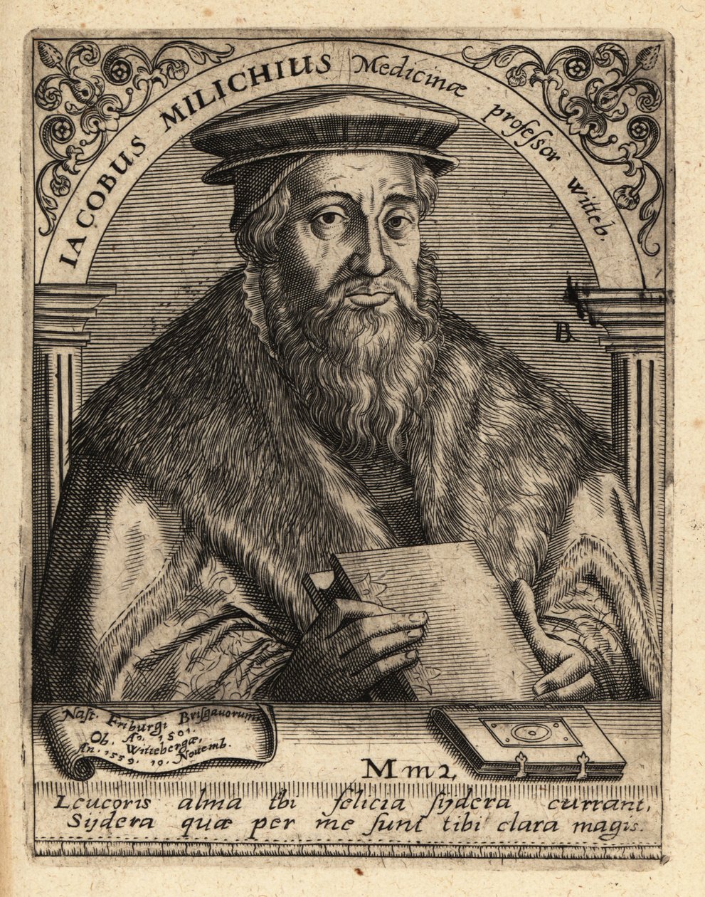 Jacob Milich, Alman astronom by Theodore de Bry