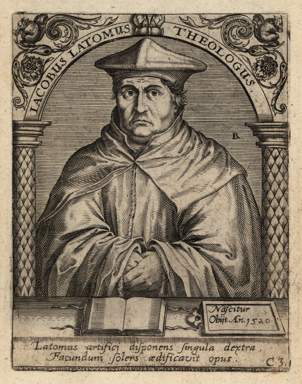 Jacques Masson, c1475-1544, Flaman ilahiyatçı. by Theodore de Bry