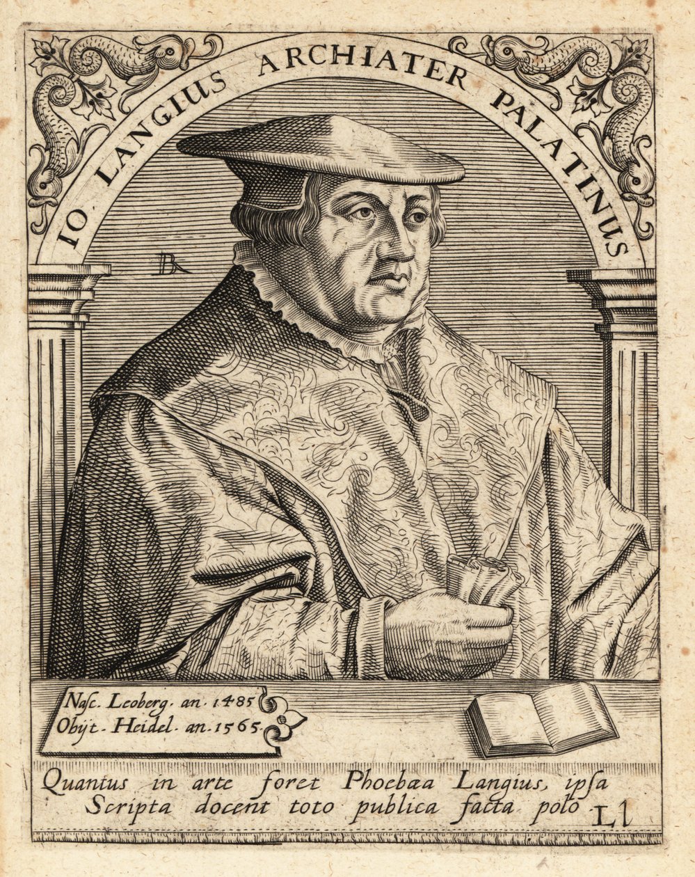Johannes Lange, Alman doktor ve cerrah by Theodore de Bry