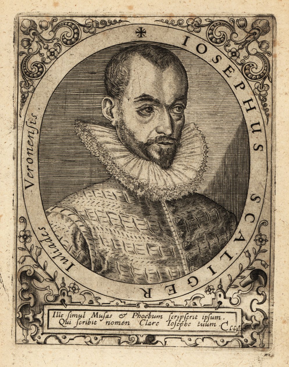 Joseph Justus Scaliger, Fransız dini lider. by Theodore de Bry
