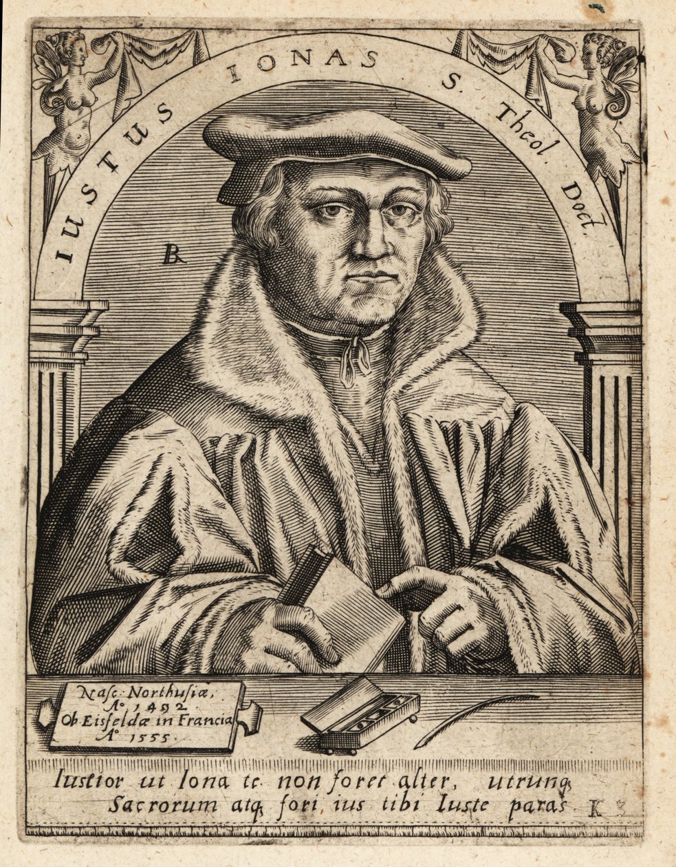 Justus Jonas, Yaşlı by Theodore de Bry
