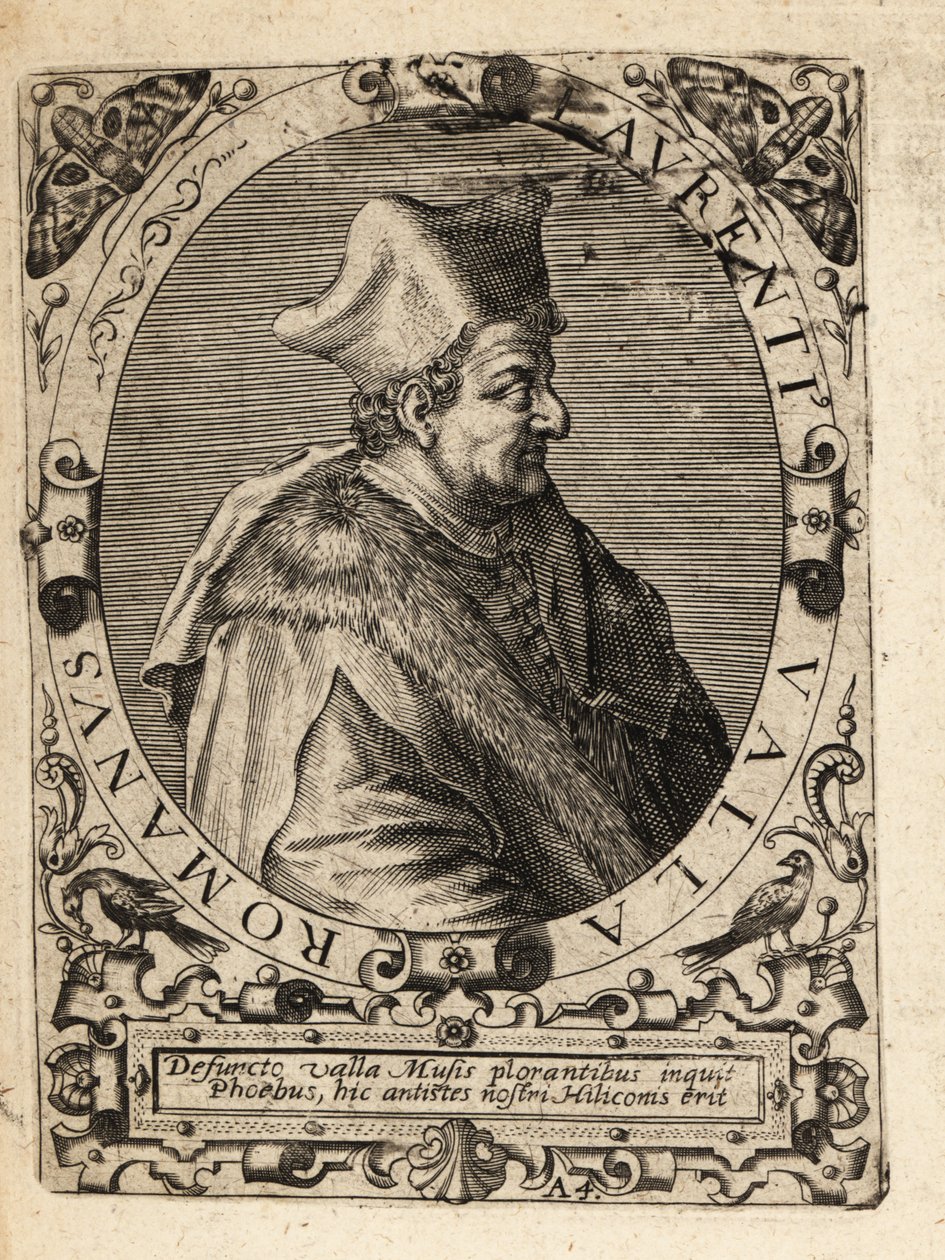 Lorenzo Valla, c1407-1457, İtalyan hümanist. by Theodore de Bry