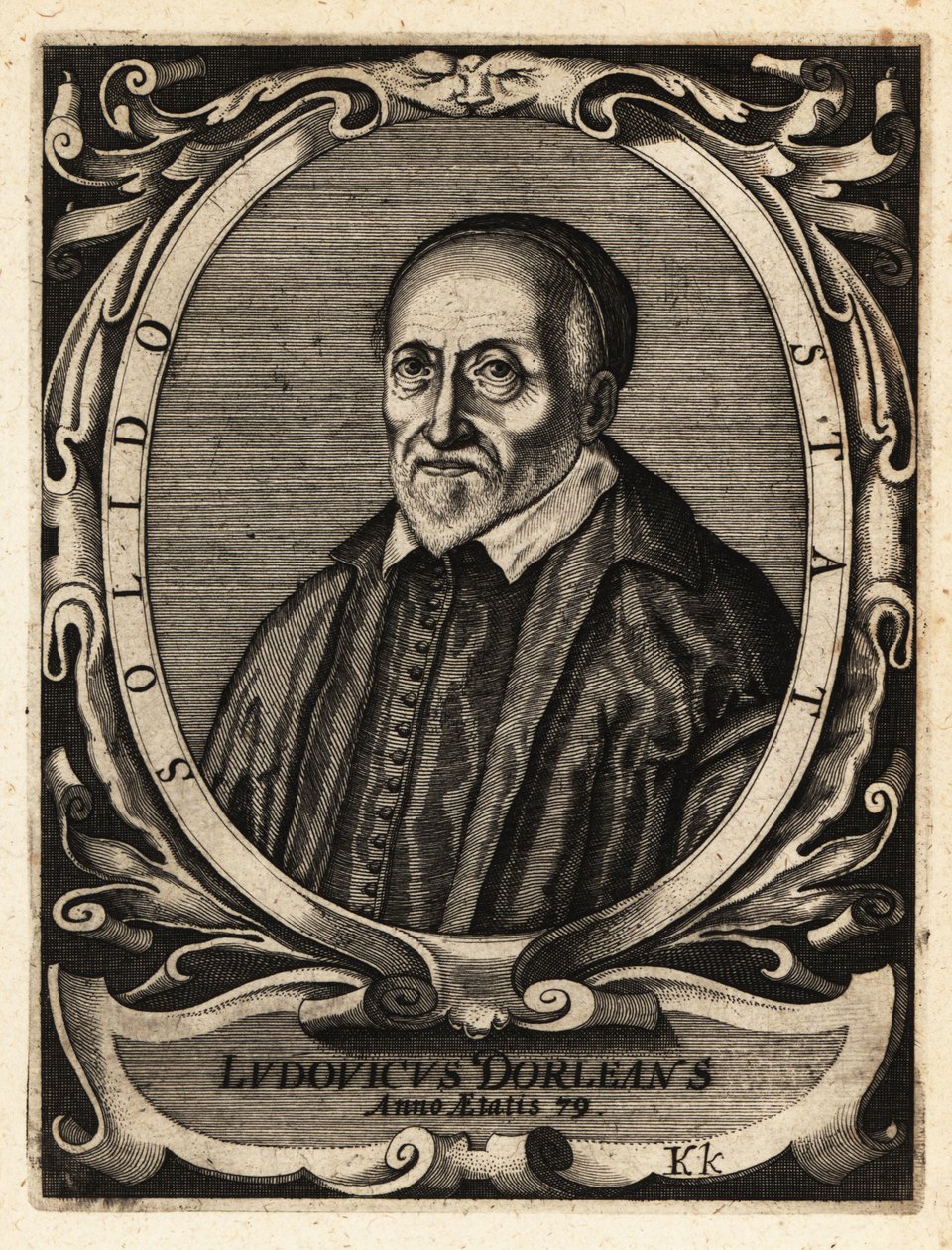 Louis Dorleans, Fransız şair ve hiciv yazarı by Theodore de Bry