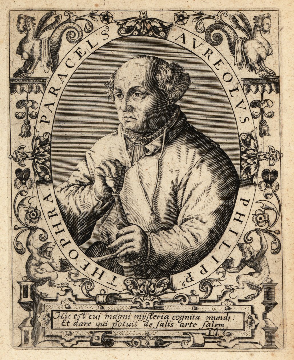 Paracelsus, İsviçreli doktor, simyacı ve astrolog by Theodore de Bry