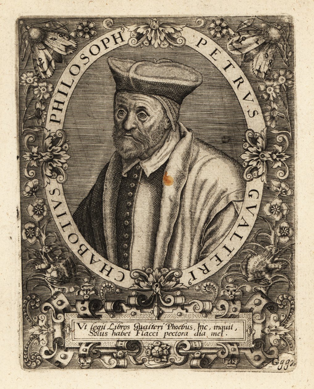 Pierre Gautier Chabot, Fransız hümanist yazar. by Theodore de Bry