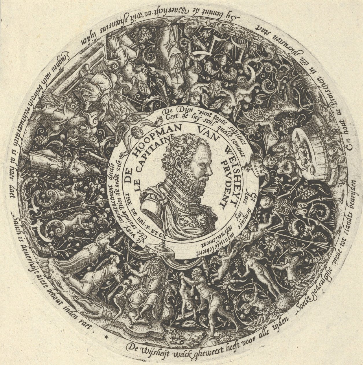 Orange'lı I. William'ın portresi, bir dizi Tazza Tasarımından, yaklaşık. 1588. by Theodore de Bry