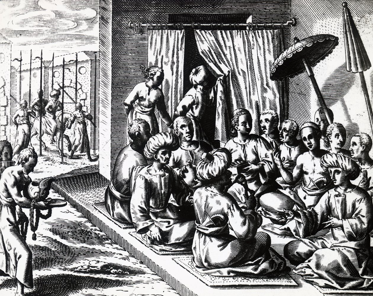 Theodor de Bry (1528-1598) tarafından Bantam, Java Adası