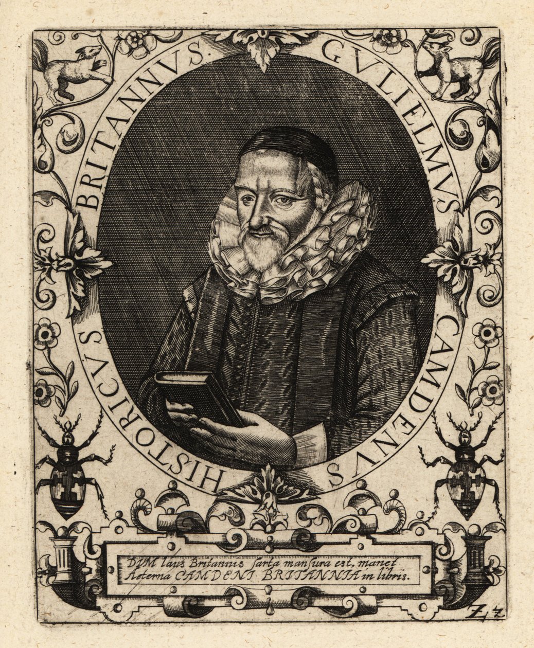 William Camden, İngiliz antikacı. by Theodore de Bry
