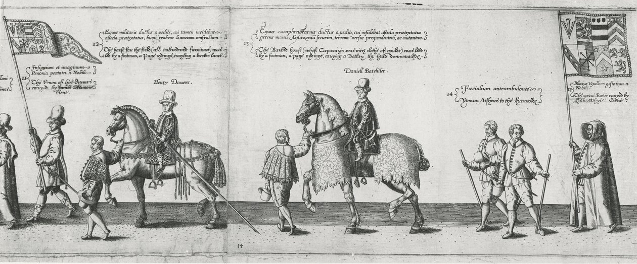 Yeomen, St. Paul Katedrali yolunda Sir Philip Sidney