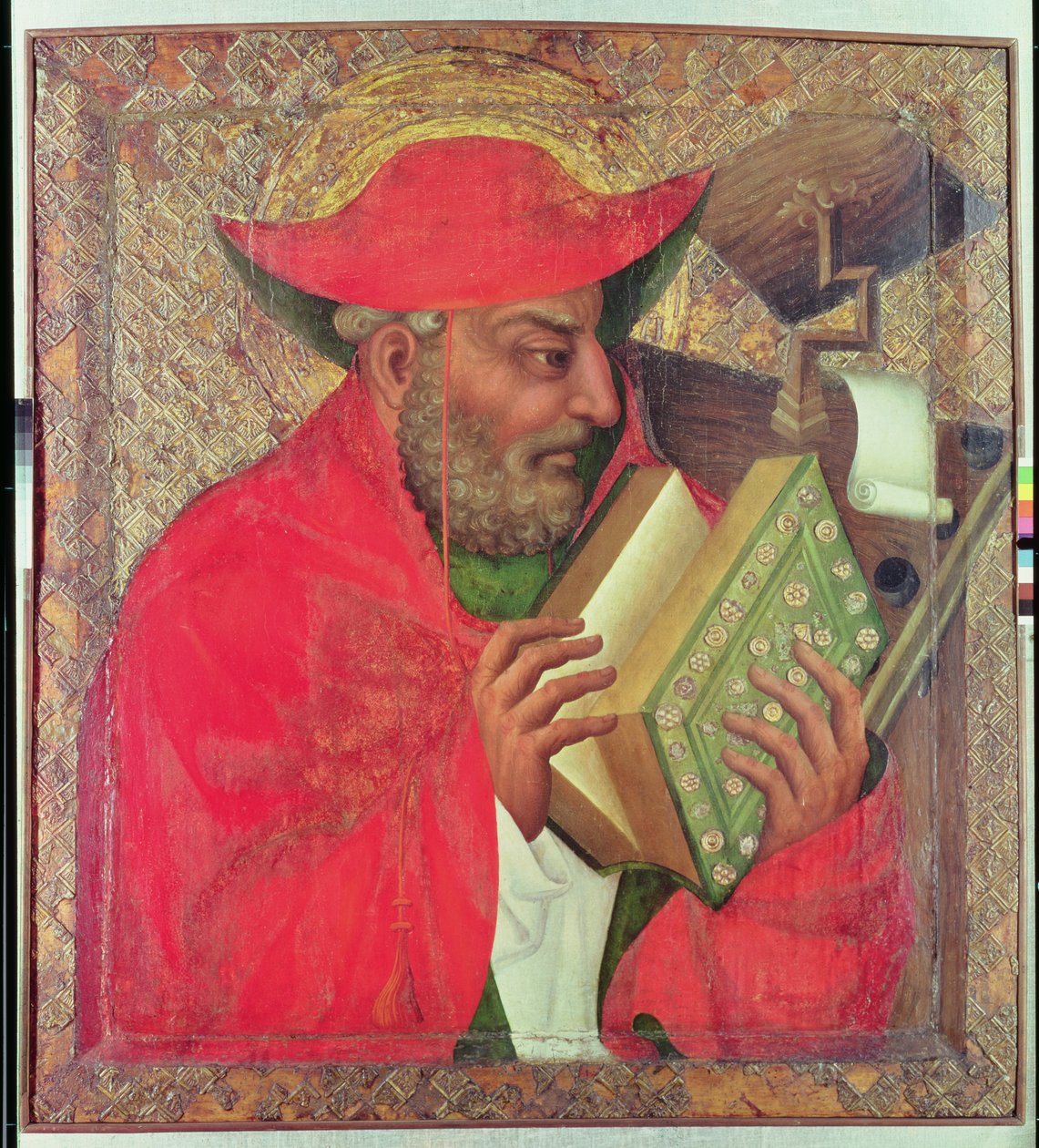 Aziz Jerome (panelde tempera) by Theodoricus of Prague
