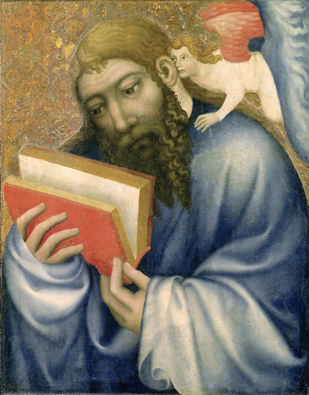 St. Matthew, Karlstejn Kalesi şapelinden, c.1365 (panelde tempera) by Theodoricus of Prague