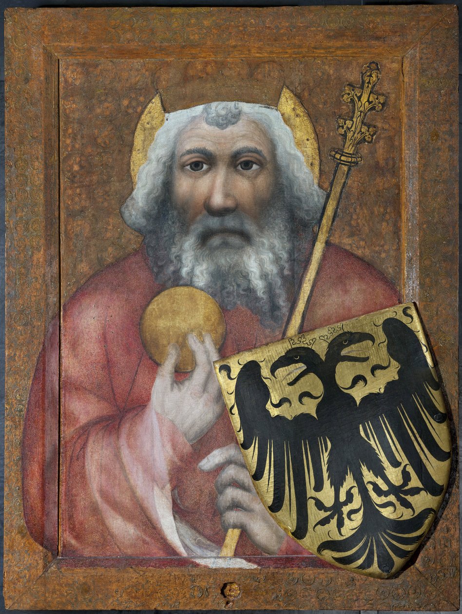 Charlemagne - Büyük Charles, Frankların Kralı - Prag Theodoric (aktif ca 1360-1380). Paneldeki sıcaklık by Theodoricus of Prague