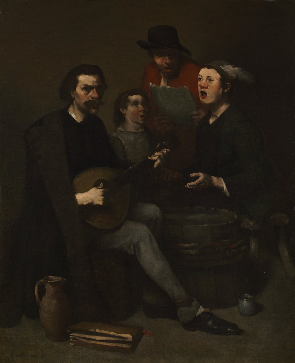 şarkıcılar by Theodule Ribot